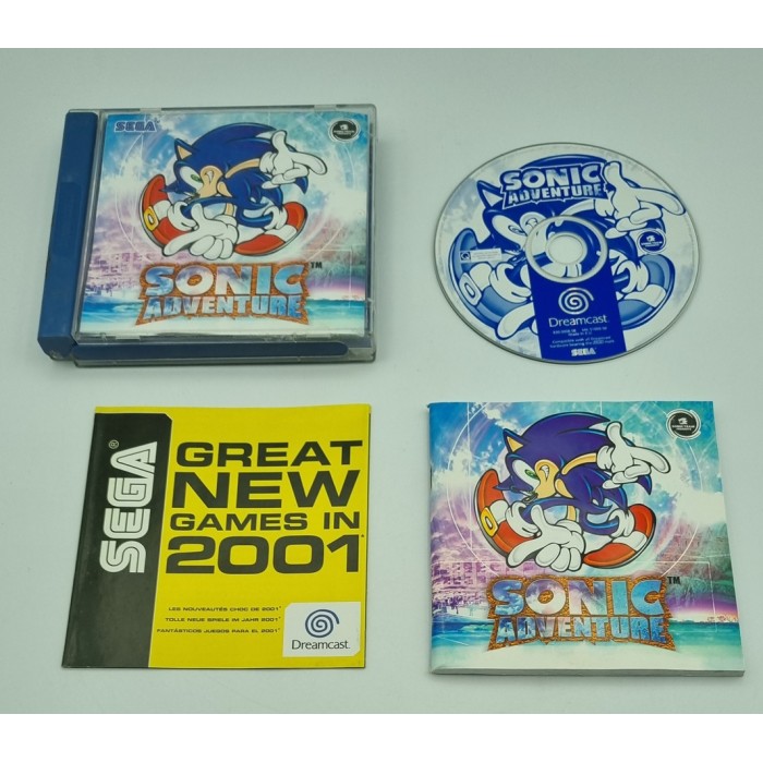 Jaquette Avant Only Pour Sonic Adventure - Sega Dreamcast - Très Bon État